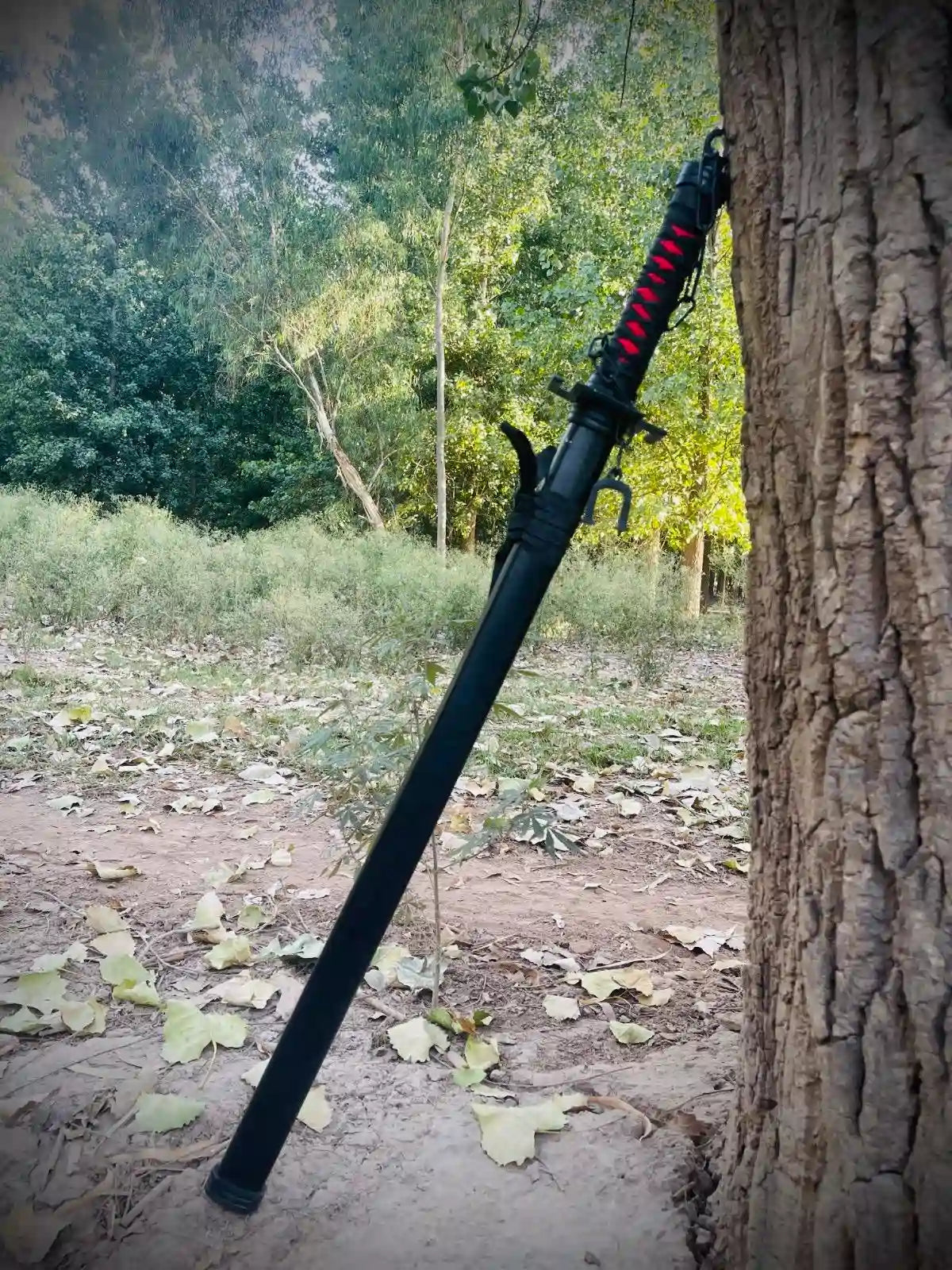 Real Black Zangetsu Steel Katana 40 Inches