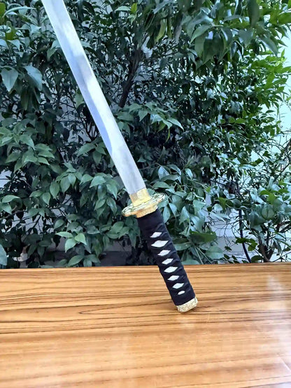 Black Golden Japanese Katana Sword – Size 33 Inches