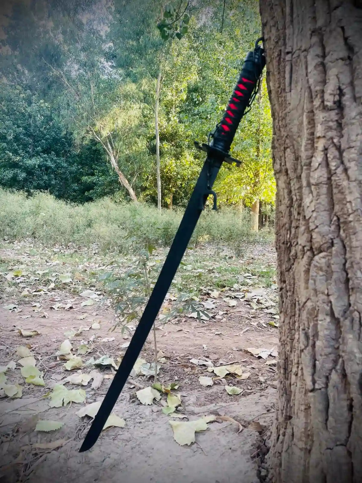 Real Black Zangetsu Steel Katana 40 Inches