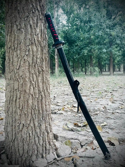 Black & Red Ring Handel High Quality Katana