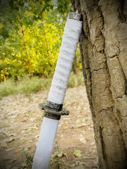 Real Silver Japanese Katana