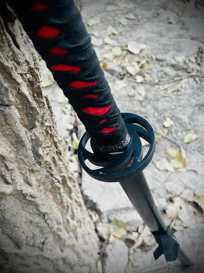 Black & Red Ring Handel High Quality Katana