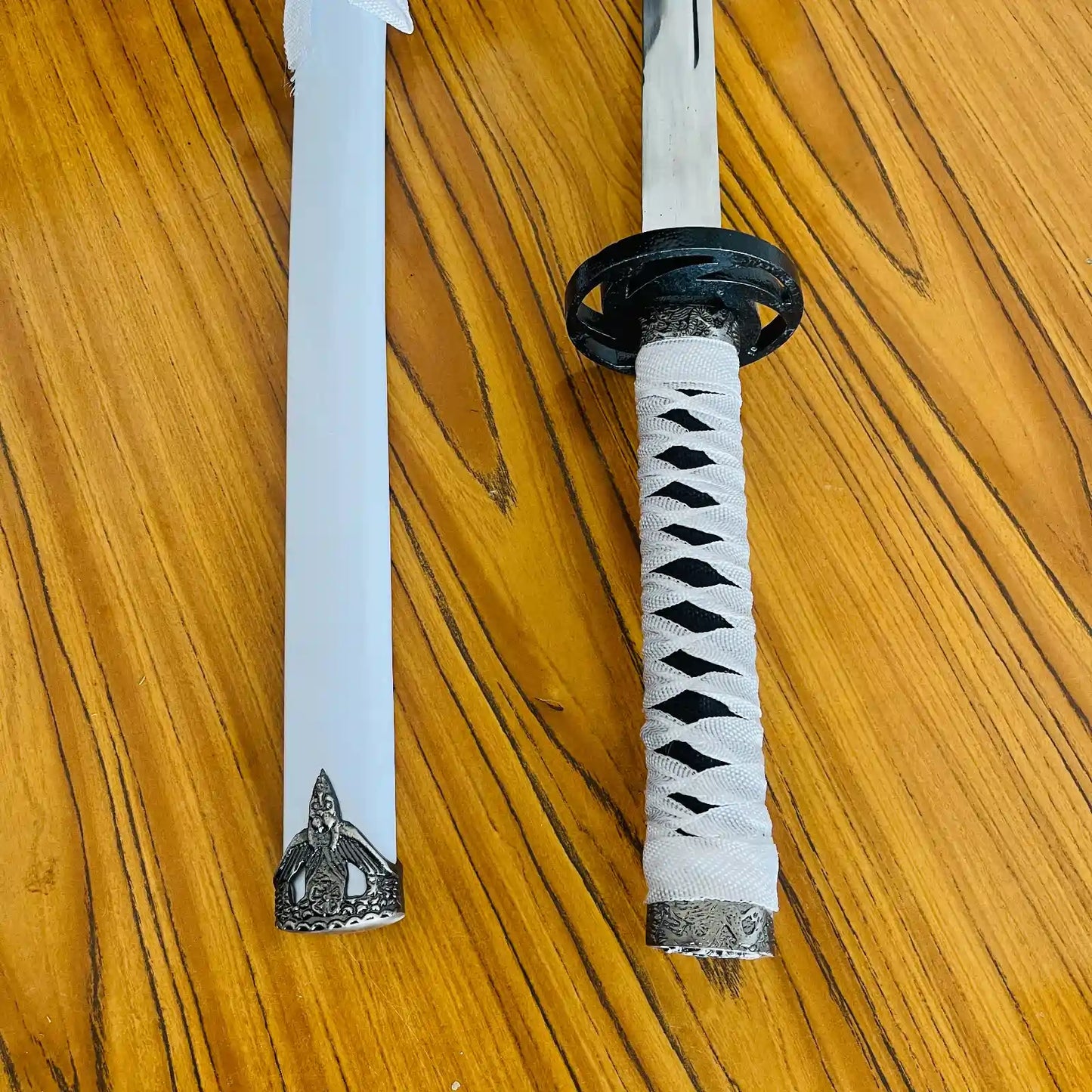 White and Black Ring BW | Silver Katana|