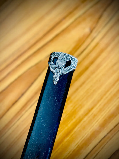 Black & Red Ring Handel  |Silver High Quality Katana |