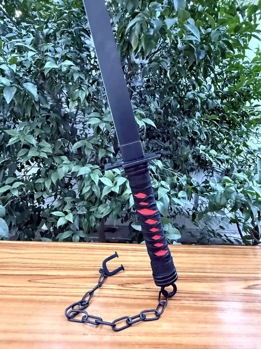 Real Black Zangetsu Steel Katana 38 Inches
