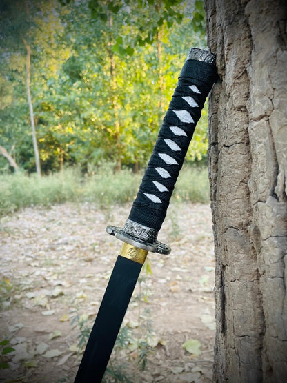 Real Black High Quality Katana Powder Coated