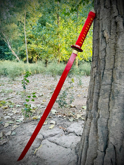 Full Red Japanese Katana Sword