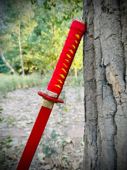 Full Red Japanese Katana Sword