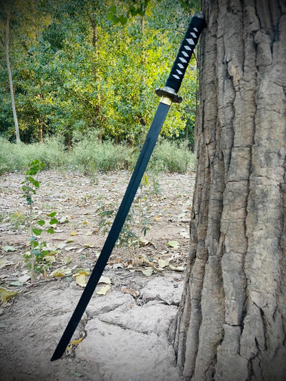 Real Black High Quality Katana Powder Coated