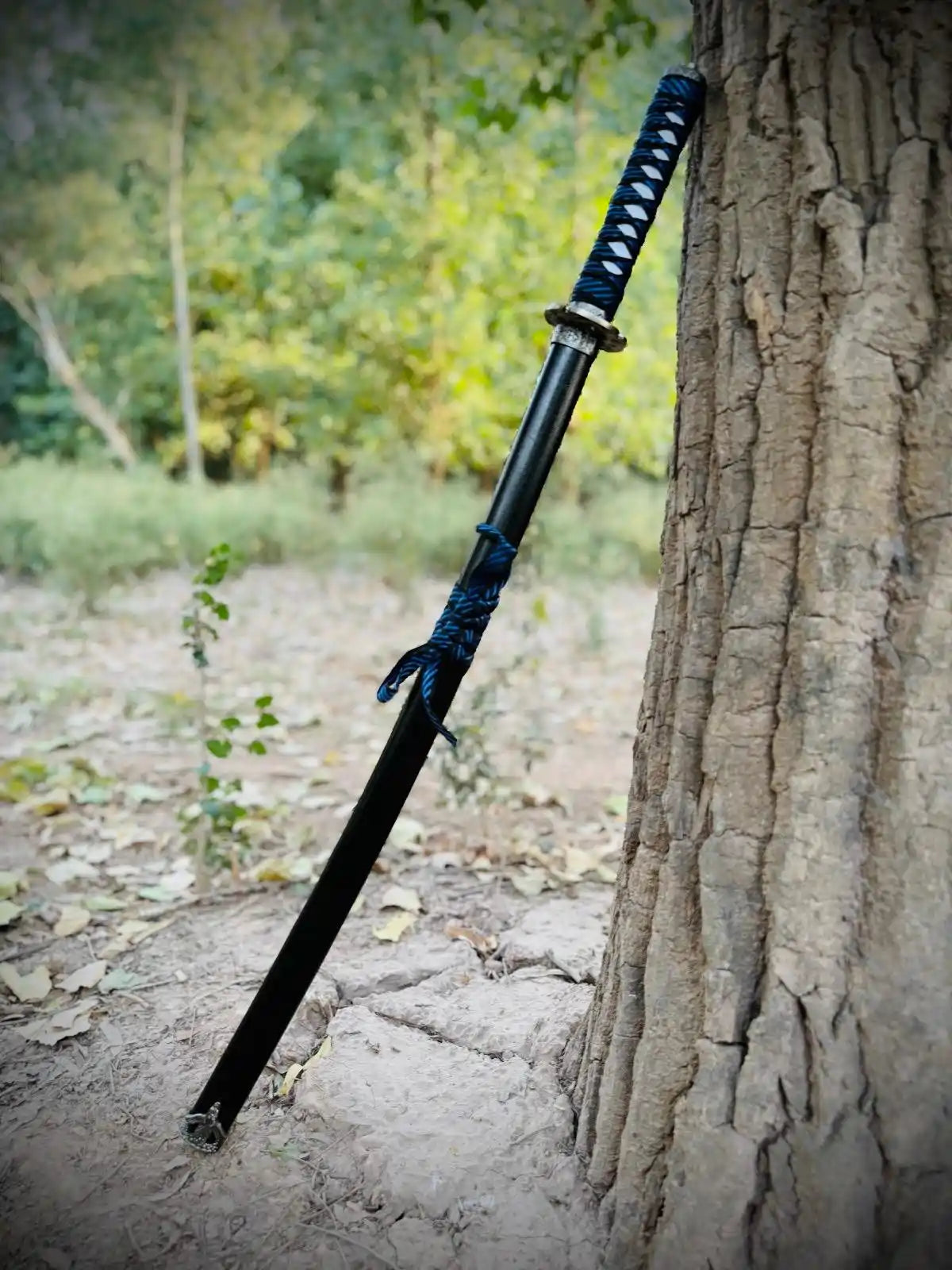 High Quality Japanese Katana Sword | Full Size | White Purple