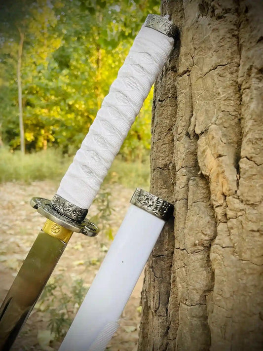 Real Silver Japanese Katana