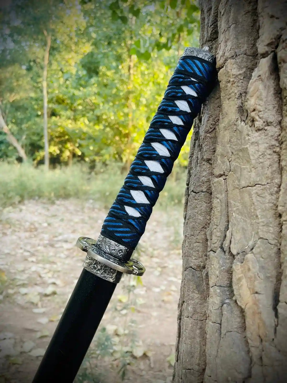 High Quality Japanese Katana Sword | Full Size | White Purple